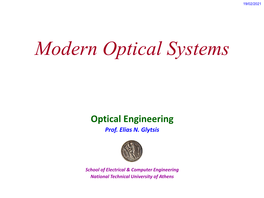 Modern Optical Systems