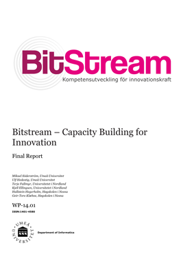 Bitstream – Capacity Building for Innovation