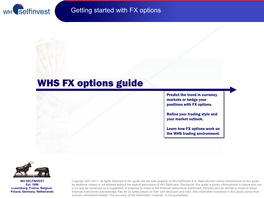WHS FX Options Guide
