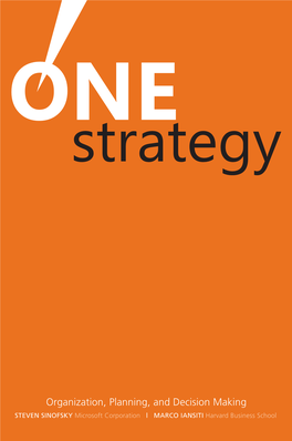 Organization, Planning, and Decision Making Strategy and Innovation to Describe What It Takes to ■ Keystone Strategy LLC (
