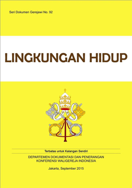 Seri Dokumen Gerejawi No 92 — LINGKUNGAN HIDUP