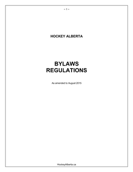 Bylaws Regulations