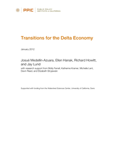 Transitions for the Delta Economy