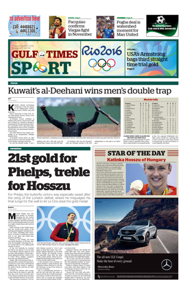 Kuwait's Al-Deehani Wins Men's Double Trap