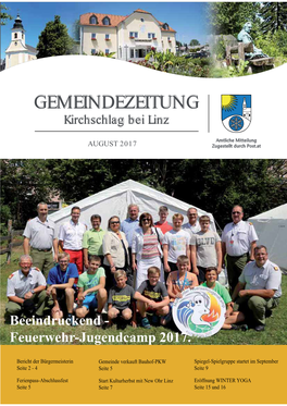 GEMEINDEZEITUNG Kirchschlag Bei Linz