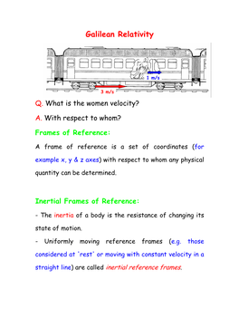 Frames of Reference