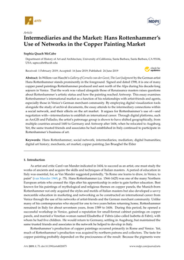 Hans Rottenhammer's Use of Networks in the Copper