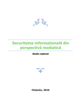 Securitatea Informațională Din Perspectivă Mediatică