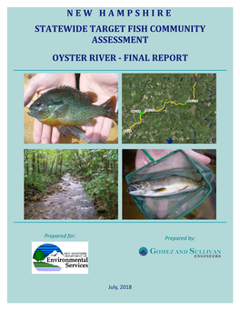 Oyster River Target Fish Community Report.Pdf