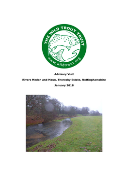 Advisory Visit Rivers Meden and Maun, Thoresby Estate