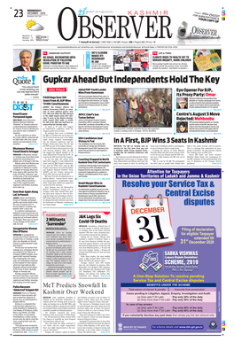 Gupkar Ahead but Independents Hold the Key