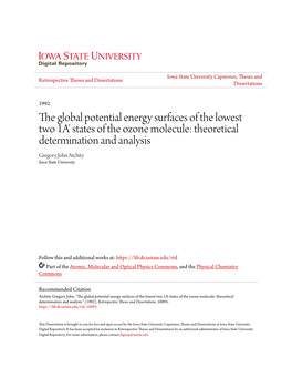 The Global Potential Energy Surfaces of the Lowest Two 1A' States of The