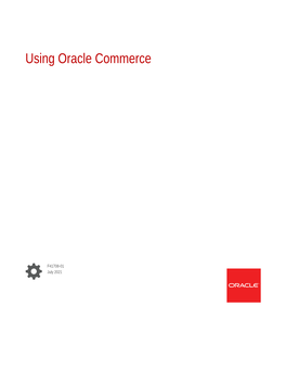 Using Oracle Commerce