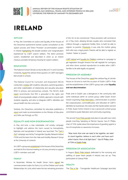 Ireland Covering the Period of January to December 2019