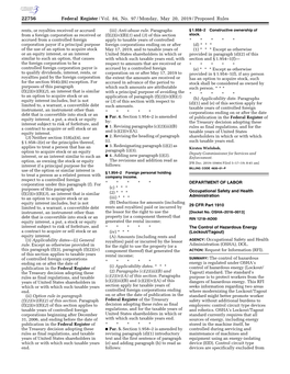 Federal Register/Vol. 84, No. 97/Monday, May 20, 2019/Proposed Rules