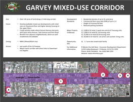 Garvey Mixed-Use Corridor