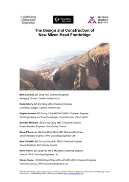 The Design and Construction of New Mizen Head Footbridge