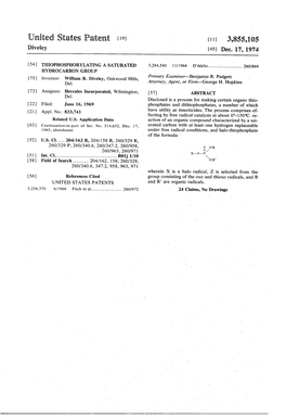 United States Patent (19) (11) 3,855,105 Diveley (45) Dec