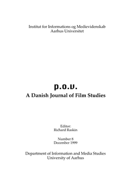 P.O.V. a Danish Journal of Film Studies