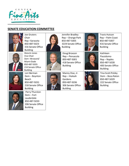 2021 Florida Legislative Education Committees