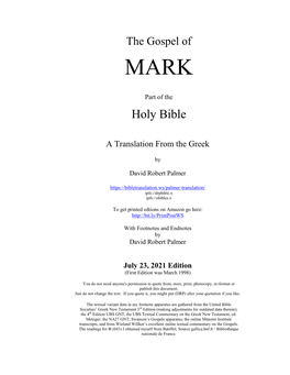 PDF Gospel of Mark