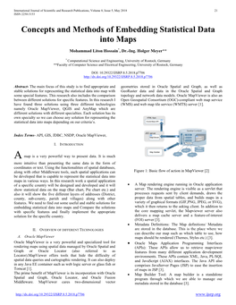 Concepts and Methods of Embedding Statistical Data Into Maps