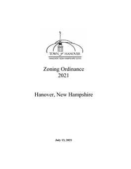 Zoning Ordinance 2021