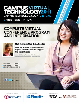 Complete Virtual Conference Program and Information