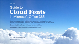 Cloud Fonts in Microsoft Office