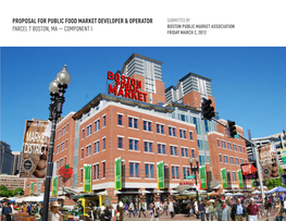 Proposal for Public Food Market Developer & Operator Parcel 7