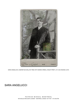 Sara Angelucci | Aboretum (Willow Tree with Marsh Wren) | Inkjet Print | 27 X 35.5 Inches | 2015