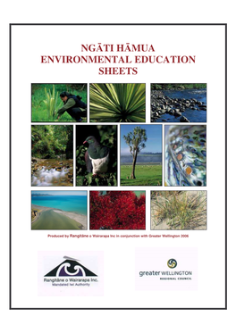 Ngāti Hāmua Environmental Education Sheets