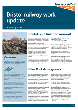 Bristol Railway Work Update