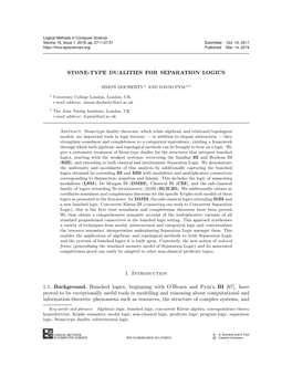 Stone-Type Dualities for Separation Logics