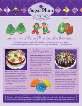 Sugar Plum Visions Newsletter Holiday 2011