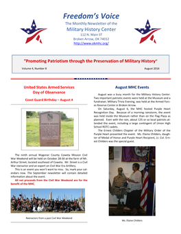 August 2016 Newsletter