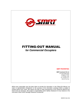 FITTING-OUT MANUAL for Commercial Occupiers
