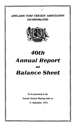 40Th Annual Report