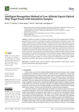 Intelligent Recognition Method of Low-Altitude Squint Optical Ship Target Fused with Simulation Samples