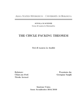 The Circle Packing Theorem
