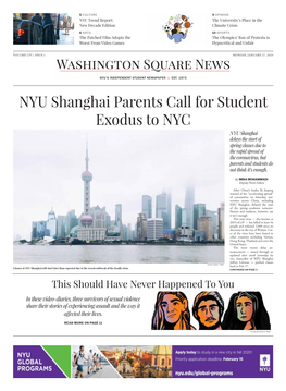 NYU Shanghai Parents Call for Student Exodus To