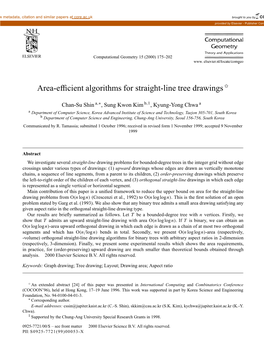 Area-Efficient Algorithms for Straight-Line Tree Drawings