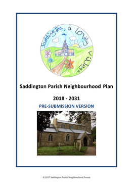 Saddington Parish Neighbourhood Plan 2018