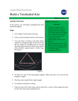 Build a Tetrahedral Kite