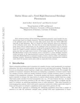 Matrix Means and a Novel High-Dimensional Shrinkage Phenomenon