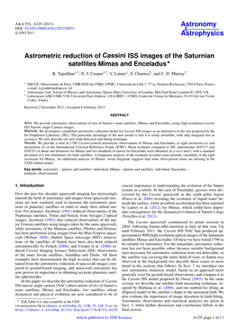 Astrometric Reduction of Cassini ISS Images of the Saturnian Satellites Mimas and Enceladus? R