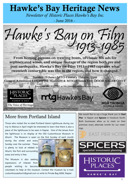Hawke's Bay Heritage News