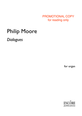 Philip Moore Dialogues