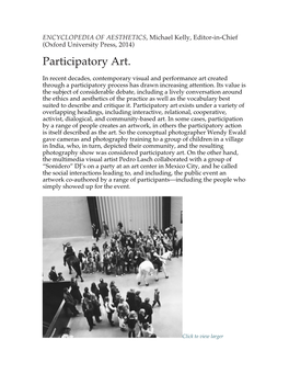 Participatory Art