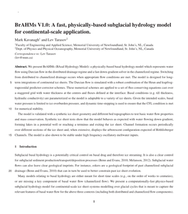 A Fast, Physically-Based Subglacial Hydrology Model for Continental-Scale Application